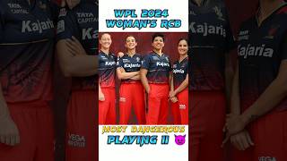 Woman's rcb team playing 11 🔥 |wpl 2024 | #shorts #viral #wpl