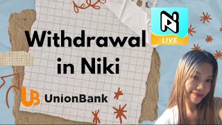 [NIKI LIVE APP] Withdrawal in NIKI LIVE