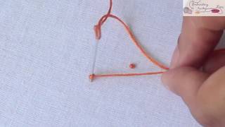 Colonial Knot In Hand Embroidery Stitches Tutorial