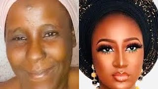 MIDDLE AGE MAMA WAS TRANSFORMED TO 20 YEARS GIRL 😱👆 | BRIDAL MAKEUP AND GELE TUTORIAL 👌♥️