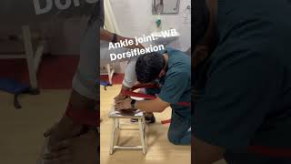 Ankle joint pain/ankle joint mobility /MWM #physiotherapy #anklepain #shorts