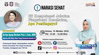 [Live] : Narasi Sehat : Uji Kompetensi Jabatan Fungsional Kesehatan, Apa pentingnya?