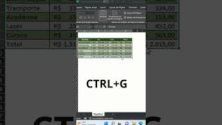 Domine o Excel com este Atalho Eficiente: CTRL + G #excel #dicasexcel #exceltips #planilhas #shorts