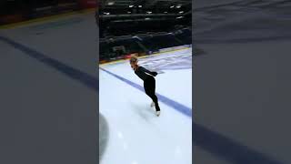 FPV chasing Figure Ice Skater