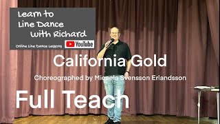 BEGINNER LINE DANCE LESSON 120 - California Gold - Part 1 - Full Teach