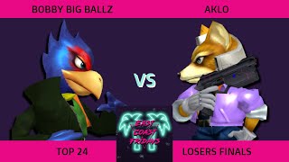 bobby big ballz (Falco) vs. Aklo (Fox) - ECF 176 Top 24 Losers Finals SSBM