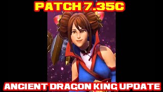 Custom Ancient Dragon King High Five 👋 & Roar !!!!  Dota 2 7.35c Patch! [Dragon Horde Treasure]