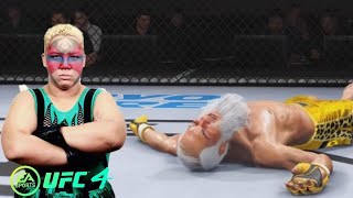 UFC4 | Old Bruce Lee vs Woman WWE Champion(Hardest Ai)