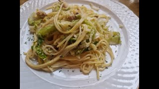 Leckere Spaghetti mit Sahnewirsing