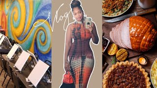 VLOG| SIP & PAINT, THANKSGIVING DAY ANTICS, FAMILY TIME AND MORE