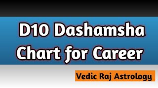 D10 Dashamsha Chart Analysis for Career in Astrology | How To Read D10 Dashamsha Chart in Astrology