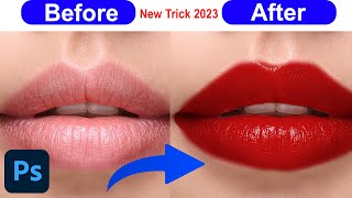 Create Highly Realistic Lipstick in Photoshop 2023 | How to add Lipstick Lip Gloss in Photoshop 2023