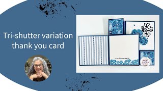 Tri-shutter variation thank you card