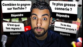 JE RÉPONDS À VOS QUESTIONS ! (Salaire, Projets, Regrets...) | FAQ 100k