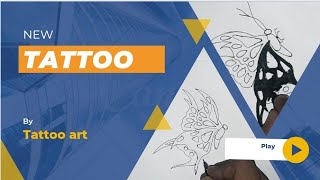 How to make girls🦋 tattoo design || new butterfly tattoo video ||