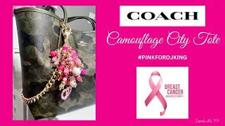 What’s in my Bag?  COACH Camouflage City Tote #PINKFORDJKING @djking247