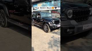 Thar ROXX In Black Colour 😍🖤 Black Beauty 🖤😈 Masoom Sharma's Thar ROXX ✨ #tharroxx #automobile