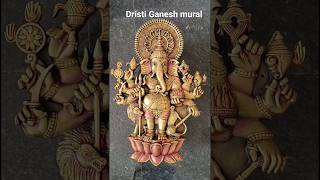 Dristi Ganesh mural for front elevation of house #dristi ganesh #muralart ganesh #elevation art