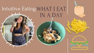 Intuitive eating: what I eat in a day + Quick get ready