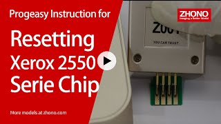 Progeasy Chip Resetter Instruction for Resetting Xerox 2550 Series Chip