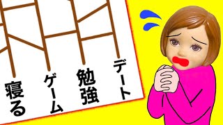 【全部あみだくじで決まる】ケーちゃんの１日は最悪の日になる…⁉️