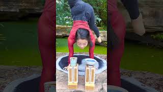 R.E.S Flexiblenia Amazing Acrobatics Contortionist Video Drink By Feet #contortion