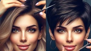 Amazing top 15 papular short haircut for women short bob & pixie hair transformation