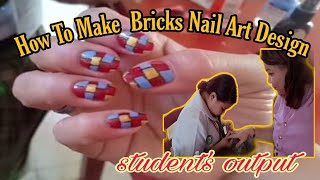 HOW TO MAKE BRICKS NAIL ART DESIGN II SAMNICE VLOG