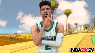 Is this the best LaMelo Ball build for the NBA 2K21 Current Gen Park? #LaMeloBallBuild #LaMeloPark