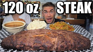 UNBEATEN 120oz TEXAS SALISBURY STEAK CHALLENGE (Over 8lbs) Raw & Uncut | Biggest Hamburger Steak