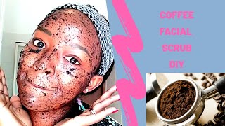 Coffee Facial  Scrub|| Diy Coffee scrub||Exfoliating  Coffee facial Scrub  for clear and glowy skin