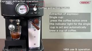 Hướng dẫn sử dụng Máy pha cà phê HiBREW H8A