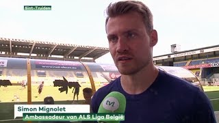 200 kinderen voetballen met Simon Mignolet voor ALS Liga - TV Limburg