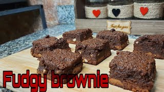 Easy Fudgy Brownie/without oven