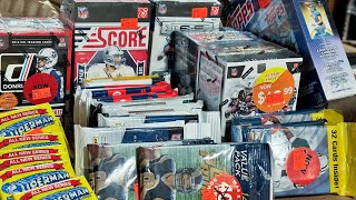 I scored some antique mall football cards / whispering ASMR