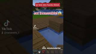 minecraft tiktok hacks #minecraft #minecraftshorts #shorts #pourtoi #tiktokhacks #viral  #gaming