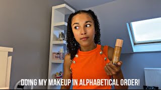 DOING MY MAKEUP IN ALPHABETICAL ORDER! // Ziani Campbell