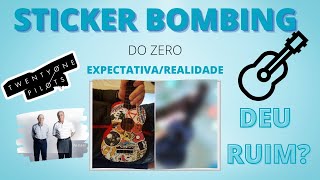 Fazendo STICKERBOMB no meu Ukulele + Cover de Screen - Twenty One Pilots