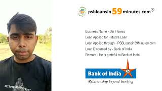 Fitness Business receives Mudra Loan without hassle by PSBLoansin59Minutes