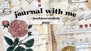 Junk Journal With Me | Junk Journal July 2022 | Journaling Process