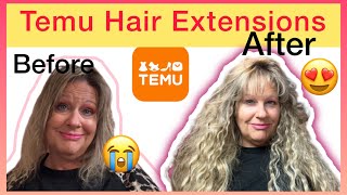 #Temu #hairextensions | I can’t believe how Temu’s Hair Extensions Work!!!  😍👀 | 3 for Under $20