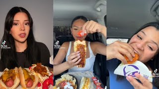 TikTok mukbang compilation|tecobell,lavash wrap and moree