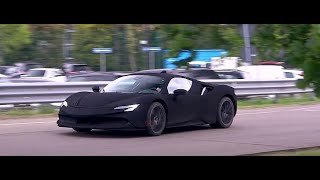 Mati black and white ferrari | new on road Ferrari | Ferrari Diving review | Supercar on road Review