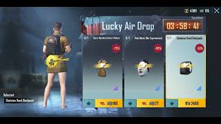 Skeleton Hand Backpack🎒| Lucky Air Drop BGMI | Get Free Backpack Skin in AG Currency