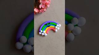 Diy keychain / rainbow keychain #shorts#clay#rainbow#diy