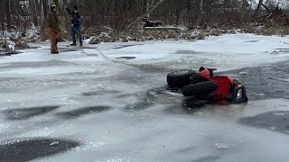 Manawa Mill Pond & ATV recovery MUST WATCH!!