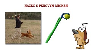 Házeč míčků pro psy s pěnovým balonkem