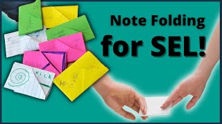 Origami SEL - How to Fold Paper Into a Secret Note for Social-Emotional Learning!