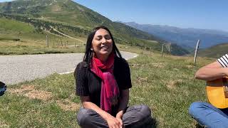 MAGDALENA - Durante la Gira Francia 2023: Pirineos. Niyireth, Sofía Elena Sánchez, Víctor Hugo Reina