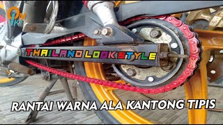 CAT RANTAI WARNA ALA THAILAND STYLE | RANTAI OSAKI KW